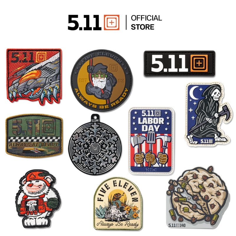 5.11 Tactical - 5.11 Patches Collection เวลโครแพตช์ ตีนตุ๊กแกด้านหลัง ...