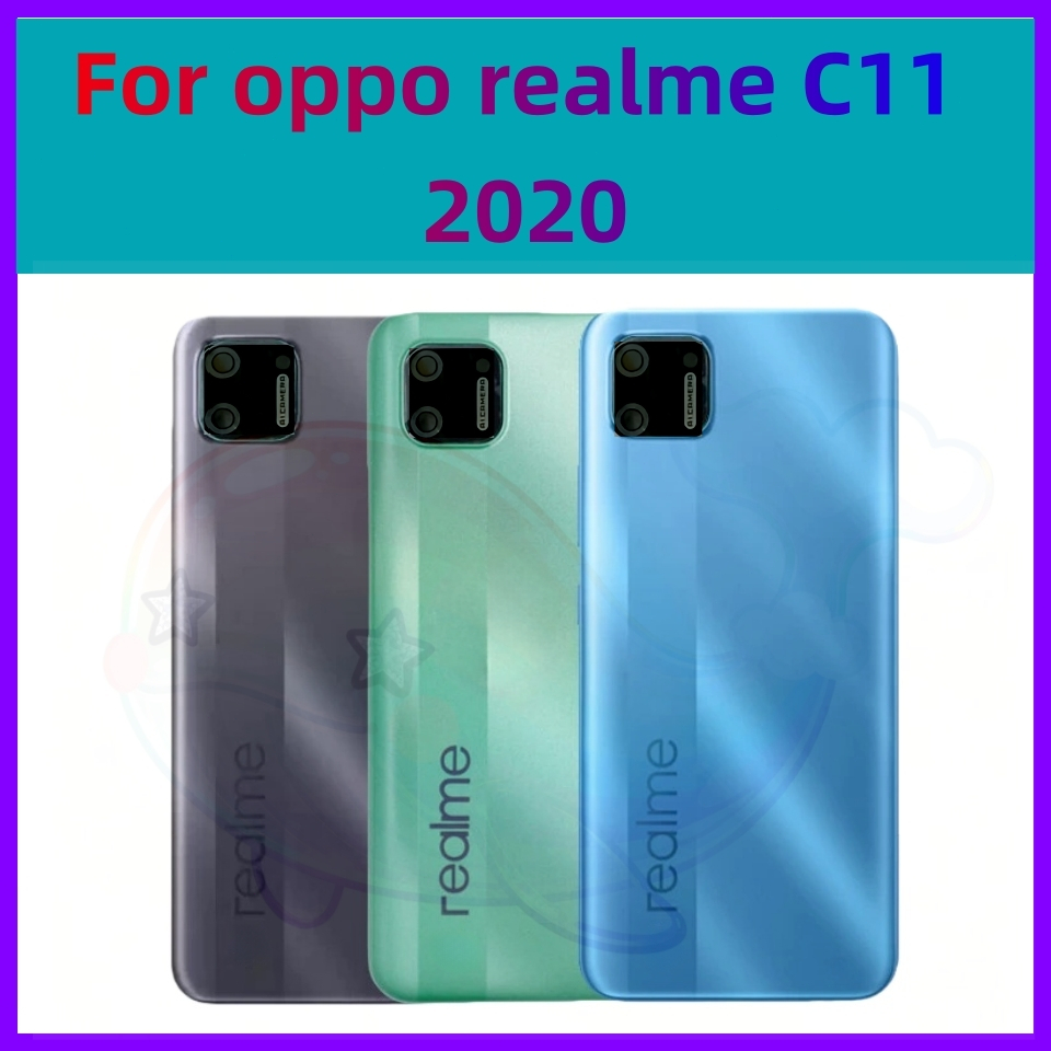 ฝาหลัง ( Back Cover ） Realme C11 2020 / RMX2185（ แถมปุ่มสวิตช์นอด ...