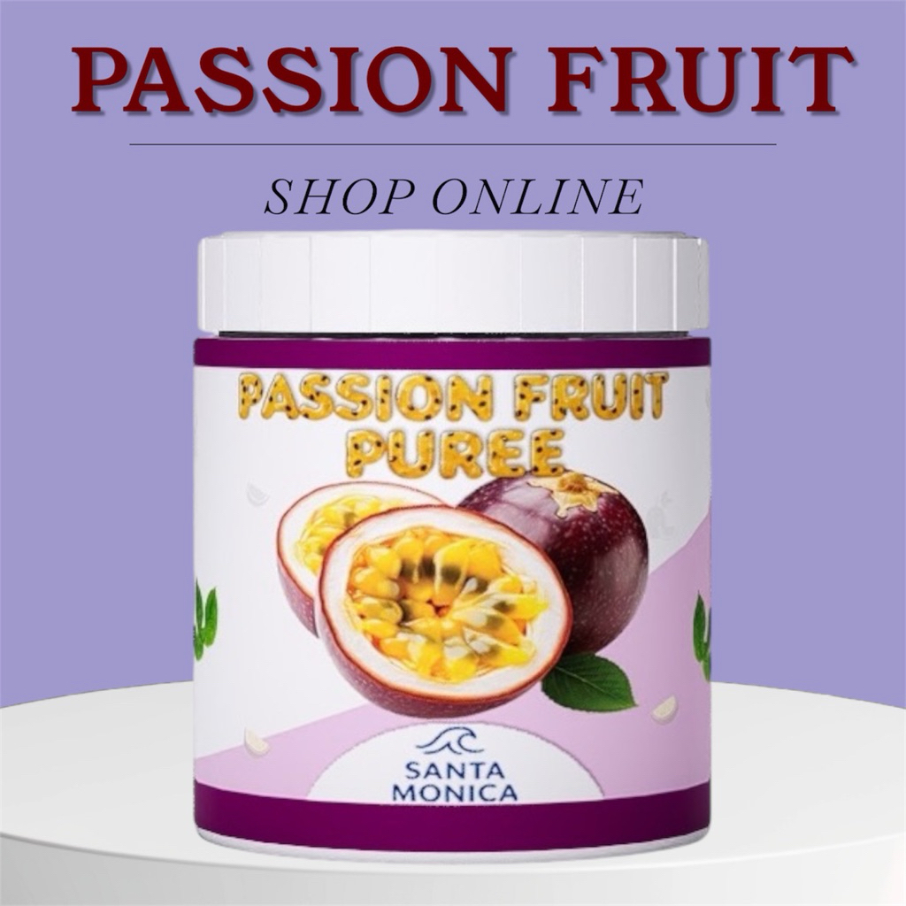 Passion Fruit Puree Jam ทำจากเสาวรสแท้แท้มีเนื้อมีเม็ดหอมมากเอาไว้ทำ ...