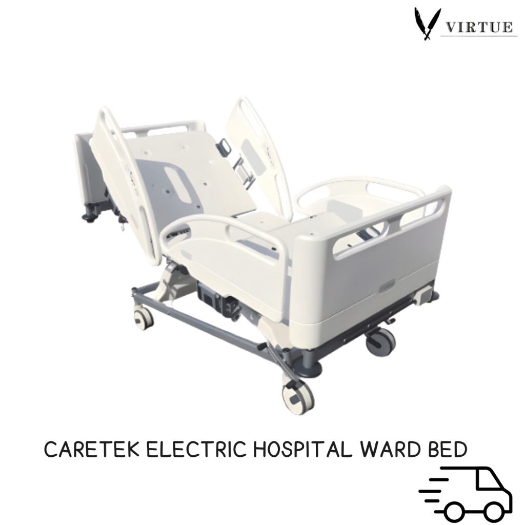 Caretek Electric Hospital Ward Bed เตียงราวปีกนกสำหรับผู้ป่วยชนิดควบคุม ...