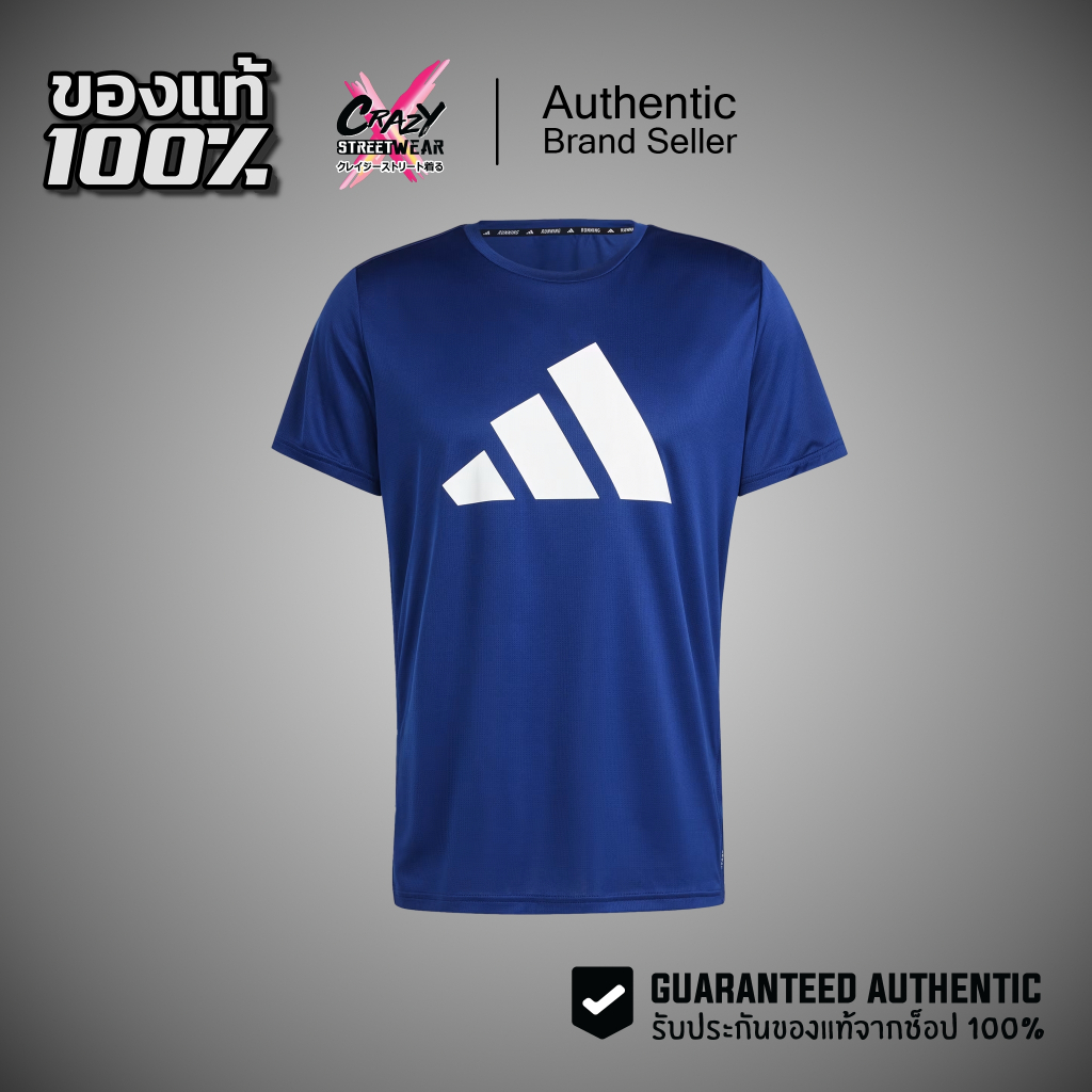 เสื้อวิ่ง Adidas Running Run It Tee Men ของแท้ 100% สี น้ำเงิน IN0076 ...