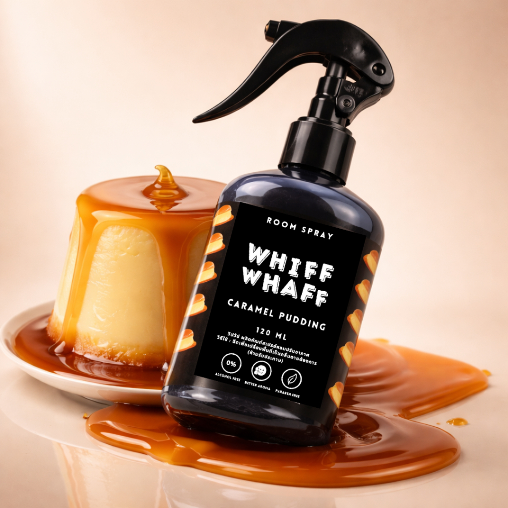 Room Spray Diffuser คาราเมลพุดดิ้ง Whiffwhaff วิปวัป สเปรย์หอม Caramel ...