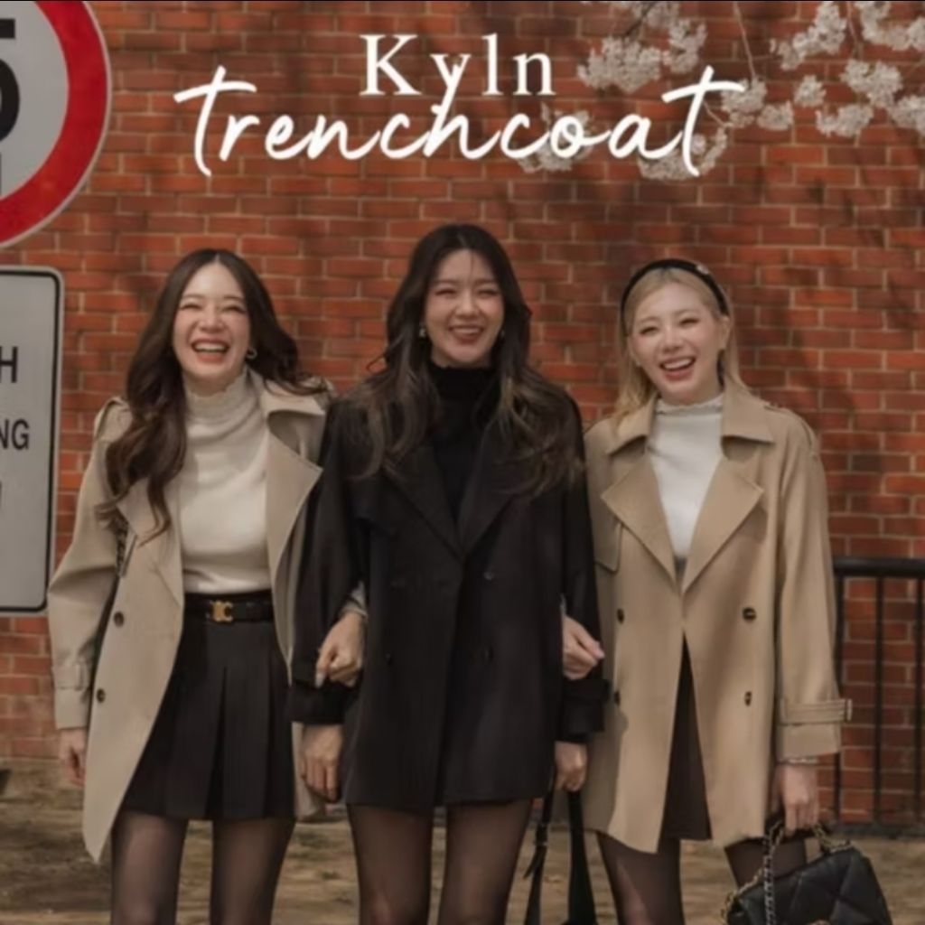 ส่งต่อ มือ1 Coatsweater รุ่น Kyln trenchcoat เทรนโค้ทตัวสั้น (สีเบจอ่อน ...