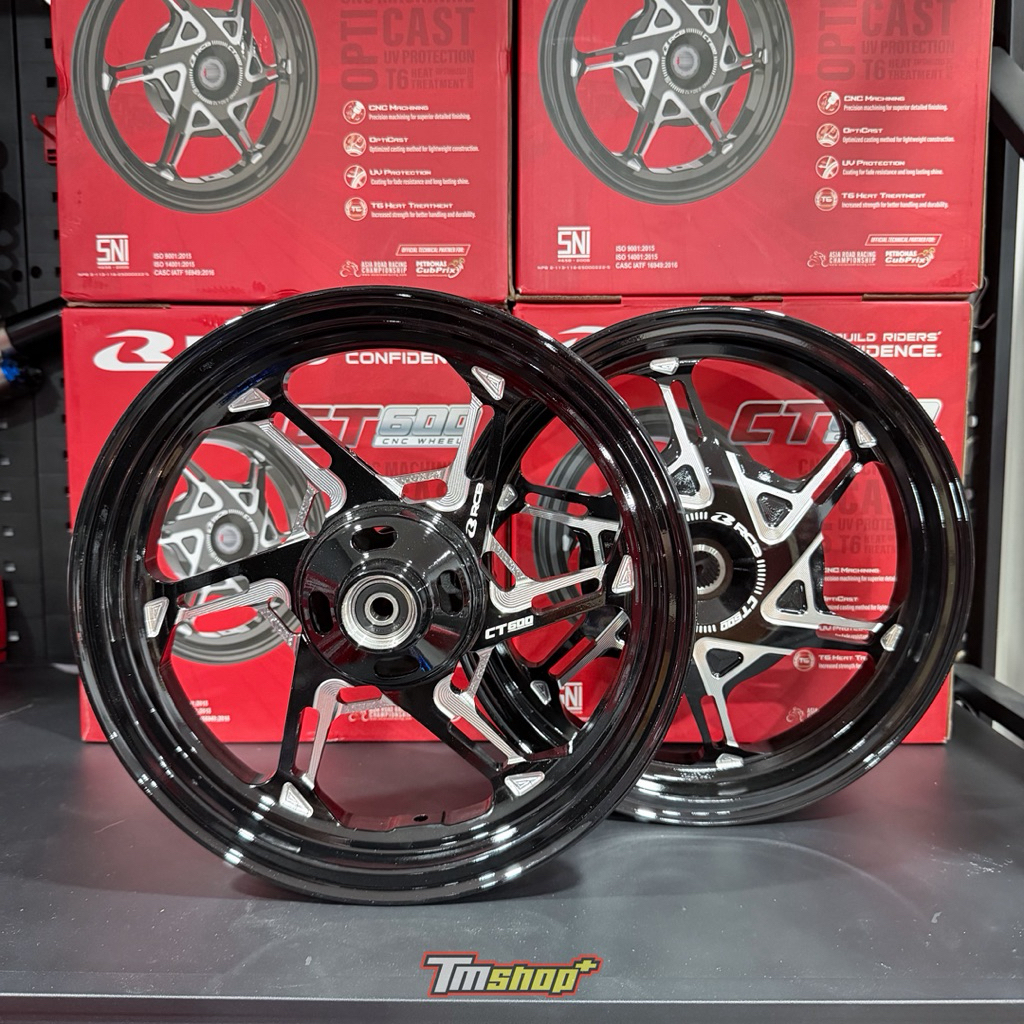 ล้อRCB CT600 Giorno+ ตรงรุ่น ล้อCNC แถมฟรี จุ๊บลมตรง | Shopee Thailand