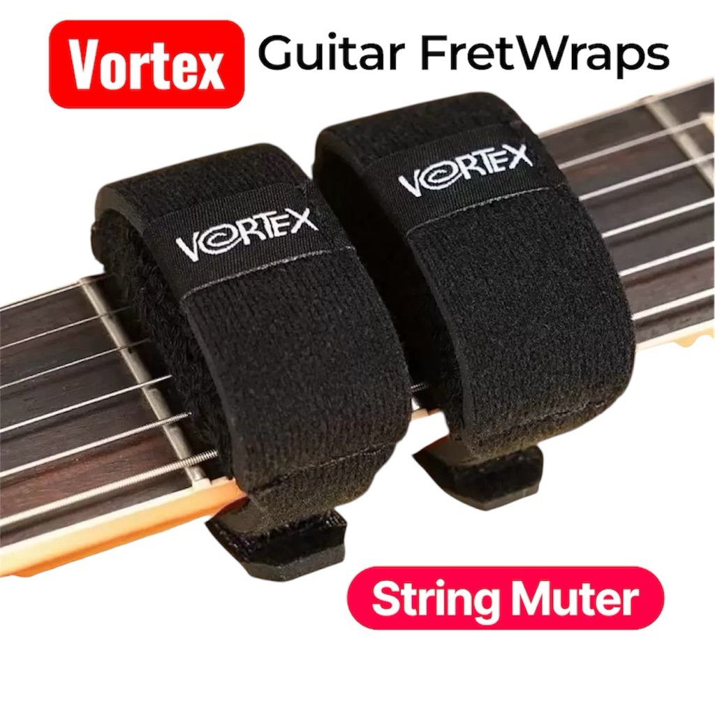 Vortex FretWraps String Muter สายรัดกีต้าร์ที่ทำหน้าที่คล้ายๆคาร์โป้ ...