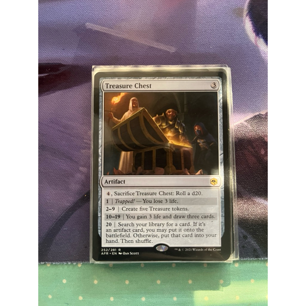 การ์ด MTG Treasure Chest Artifact Magic the gathering EDH รุ่น AFR สภาพ ...