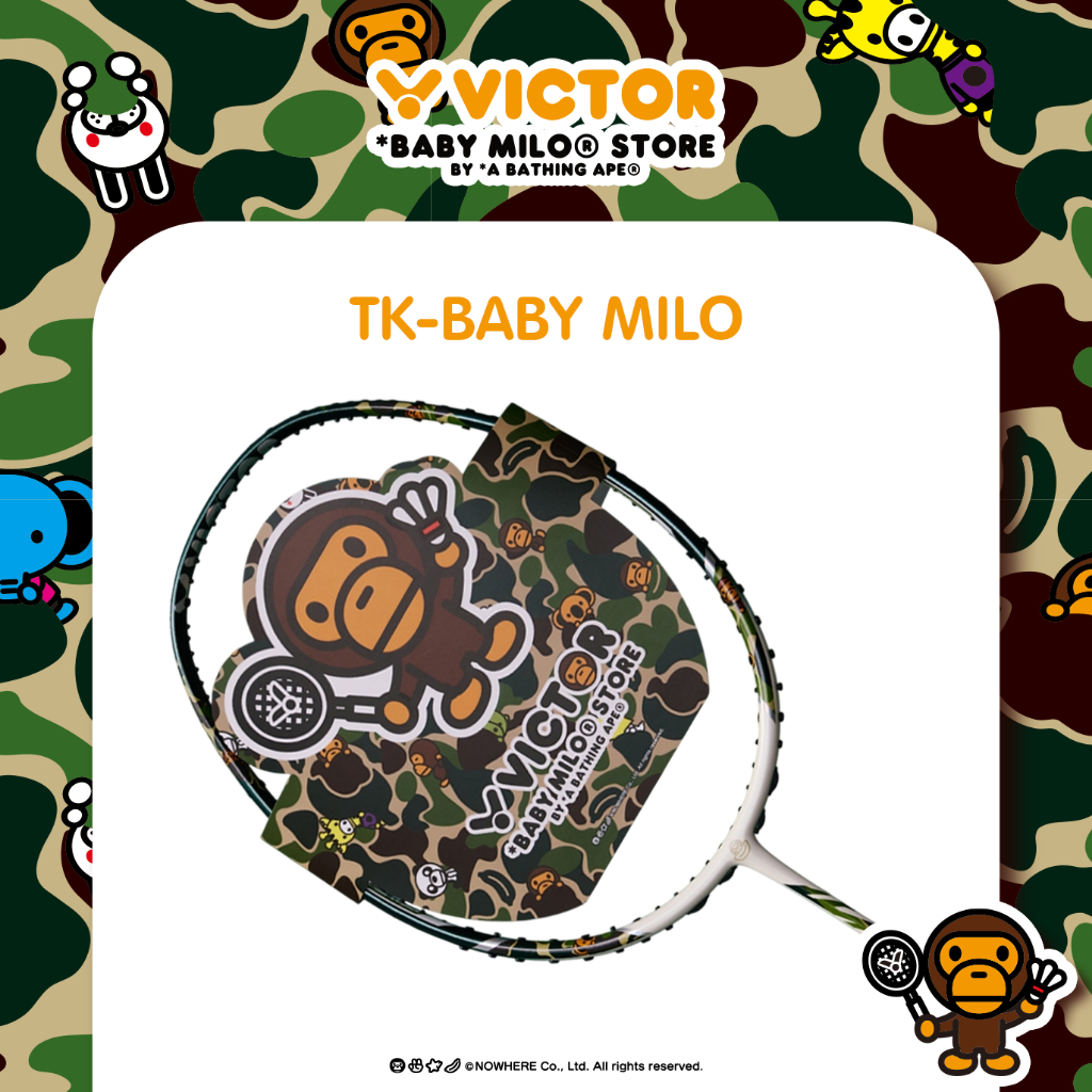 VICTOR x BABY MILO STORE ไม้แบดมินตัน รุ่น TK-BABY MILO แถม เอ็นVS-100 ...