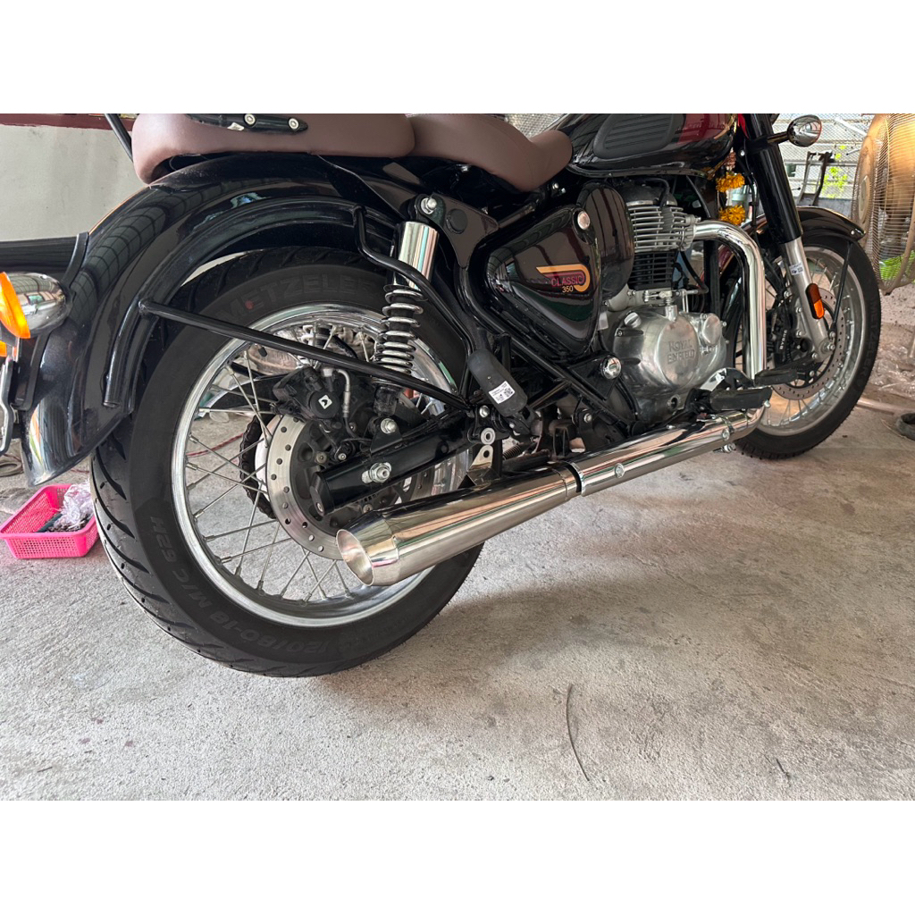ท่อ Shock wave สำหรับ RE350 Royal Enfield Classic 350 งานคัสตอม เสียง ...