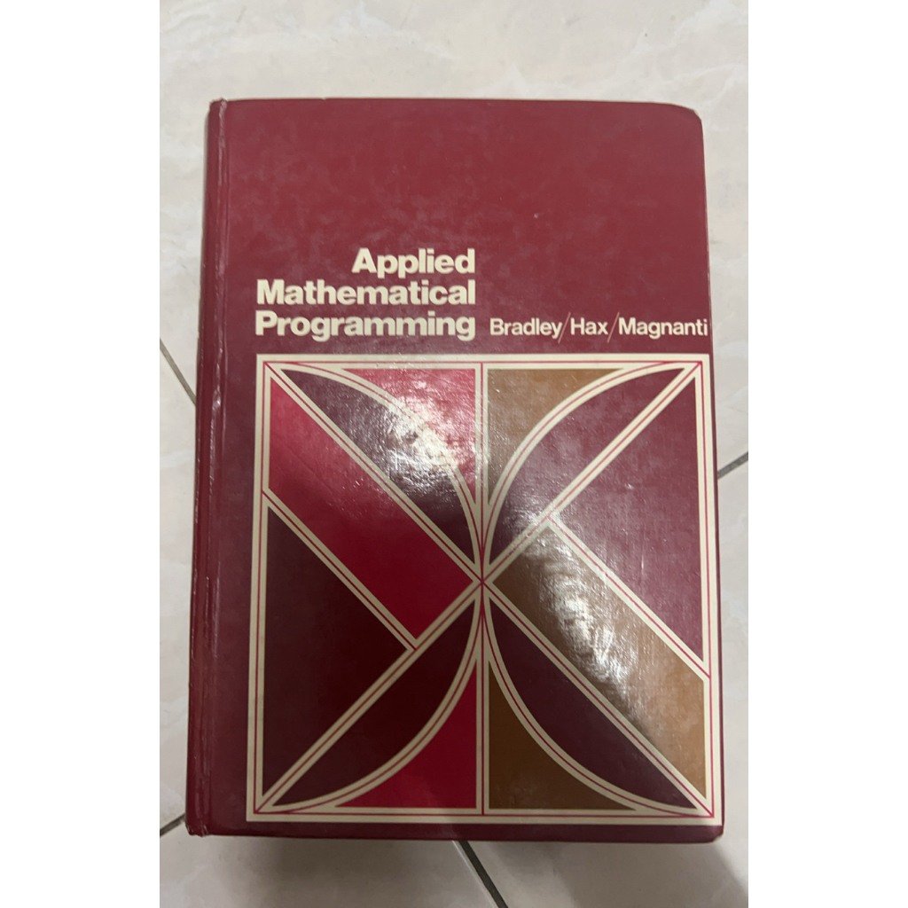 applied mathematical programming มือสองสภาพเก่า | Shopee Thailand