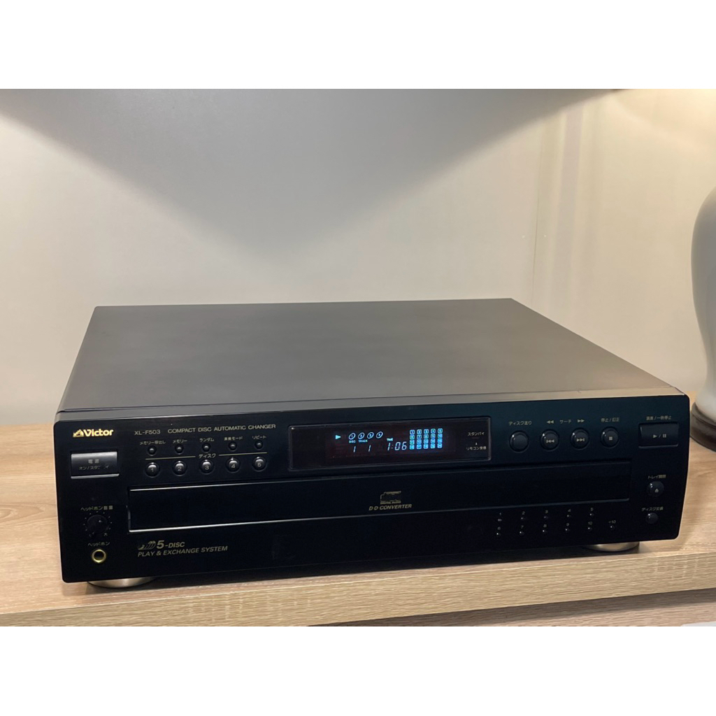 CD-01-140226 VICTOR(KENWOOD)XL-F503 เครื่องเล่นซีดี 5 แผ่น มือสอง