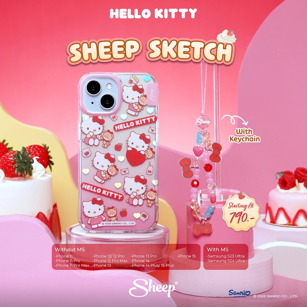 [For iPhone MS &amp; Samsung Hello Kitty] Hello Kitty Collection เคสสำหรับไอโฟน และเคสS23 S24 S25 S26 Ultra ฟรีสายห้อย คิตตี