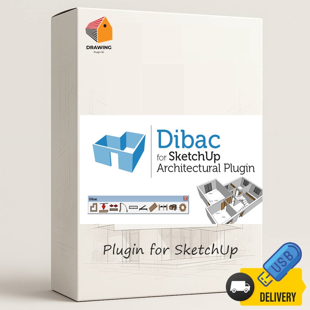 Dibac สร้างแบบจำลอง 3 มิติ Plugin for Sketchup 2021-2023 ⭐จัดส่งshopee ...