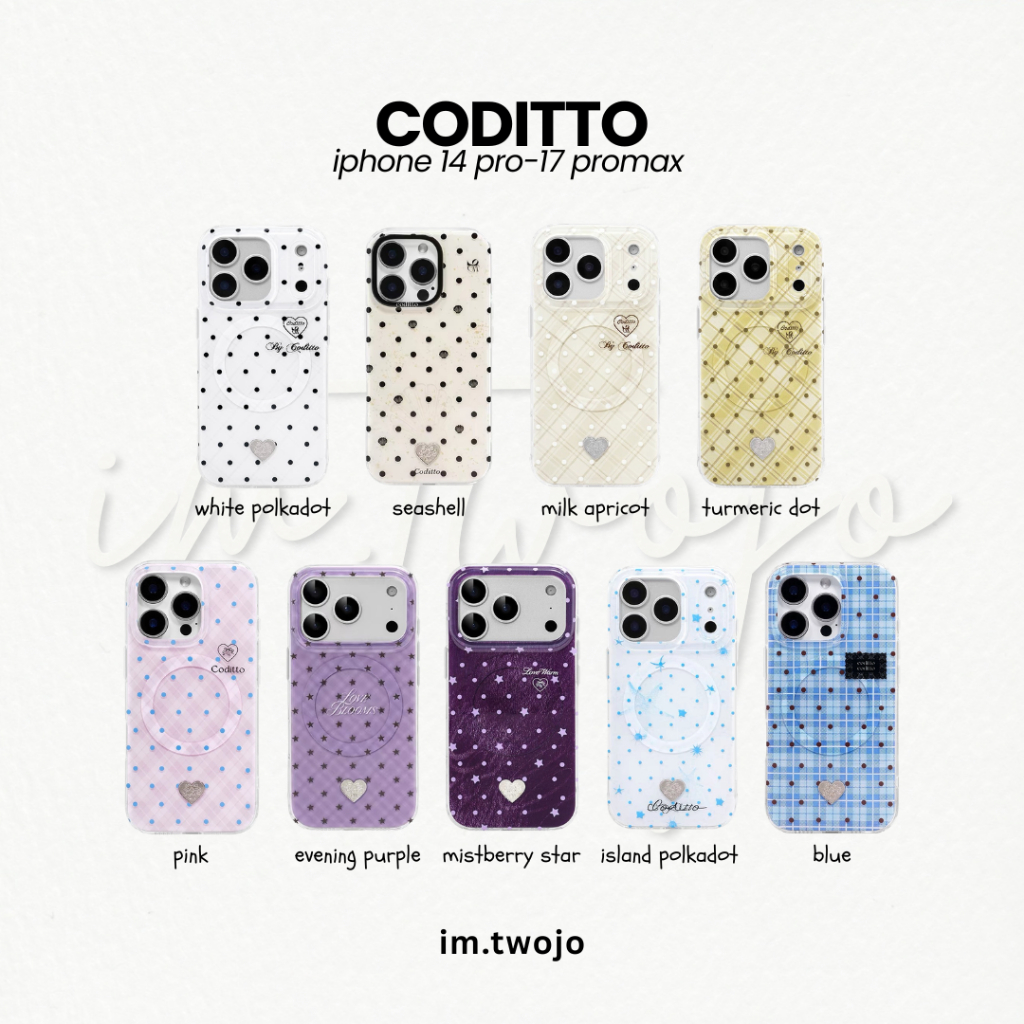 (PRE10-15 Days) Coditto เคสโทรศัพท์ iphone 14pro-17 promax แจ้งรุ่นใน ...