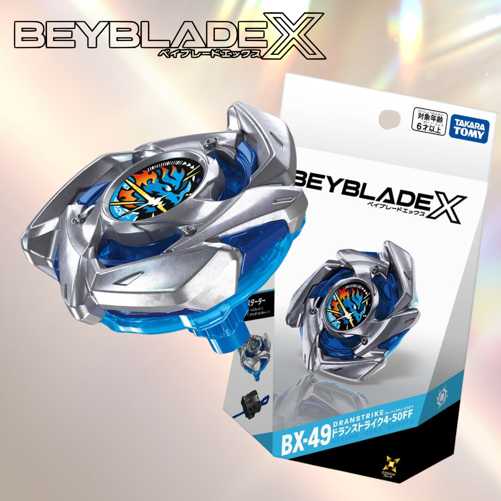 TAKARA TOMY Beyblade X BX-49 Starter Dran Strike 4-50FF Spinning