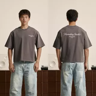 HOMEBOY เสื้อBOXY   HB.BORN.TO.BE.BOXY  คอตตอน100% ใส่ได้ทุกวัน