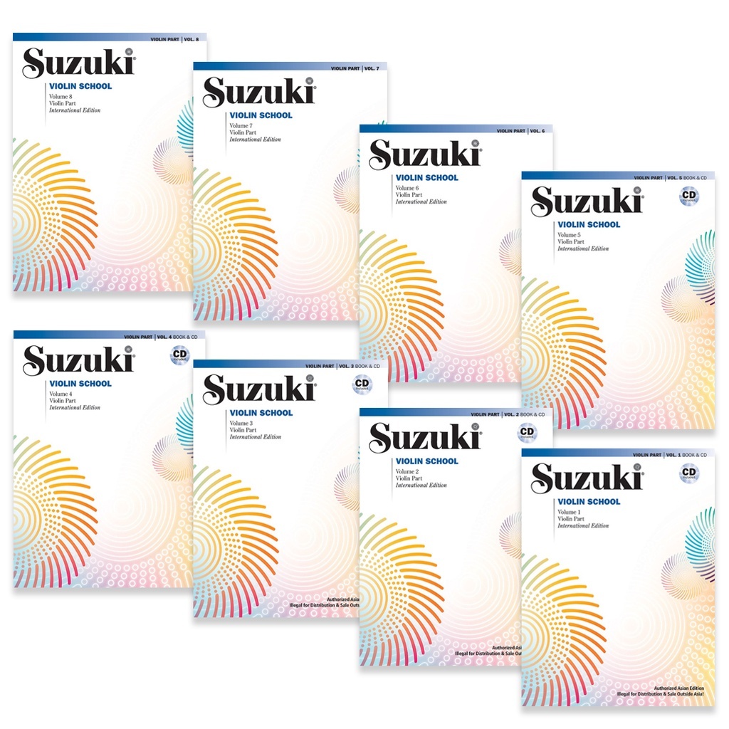 Suzuki Violin School Violin Part Bk&CD Volume 1 2 3 4 5 6 7 8 ( 6 7 8 ...