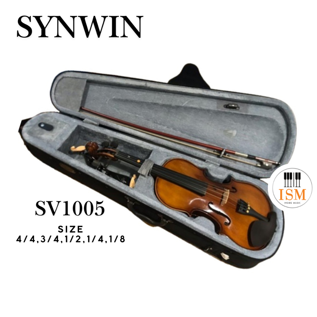 Synwin SV1005 ไวโอลิน Violin ขนาด 4/4,3/4,1/2,1/4 | Shopee Thailand