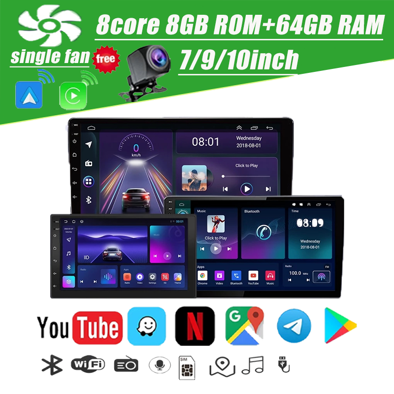 จอแอนดรอยด์ อแอนดรอยติดรถยนต์ Android 15 Wireless Carplay 8G+64G 4 core ...