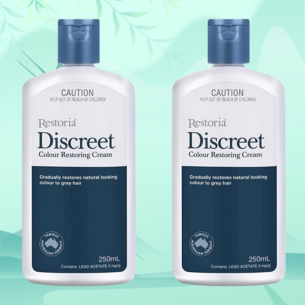 หมดอายุ2028/Restoria ครีมนวดผมดำซ่อมแซมเส้นผม Discreet Colour Restoring ...