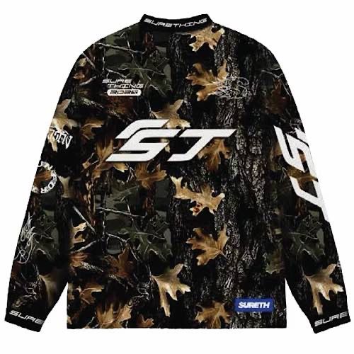 Sure thing Real tree Moto l/s jersey - Yellow