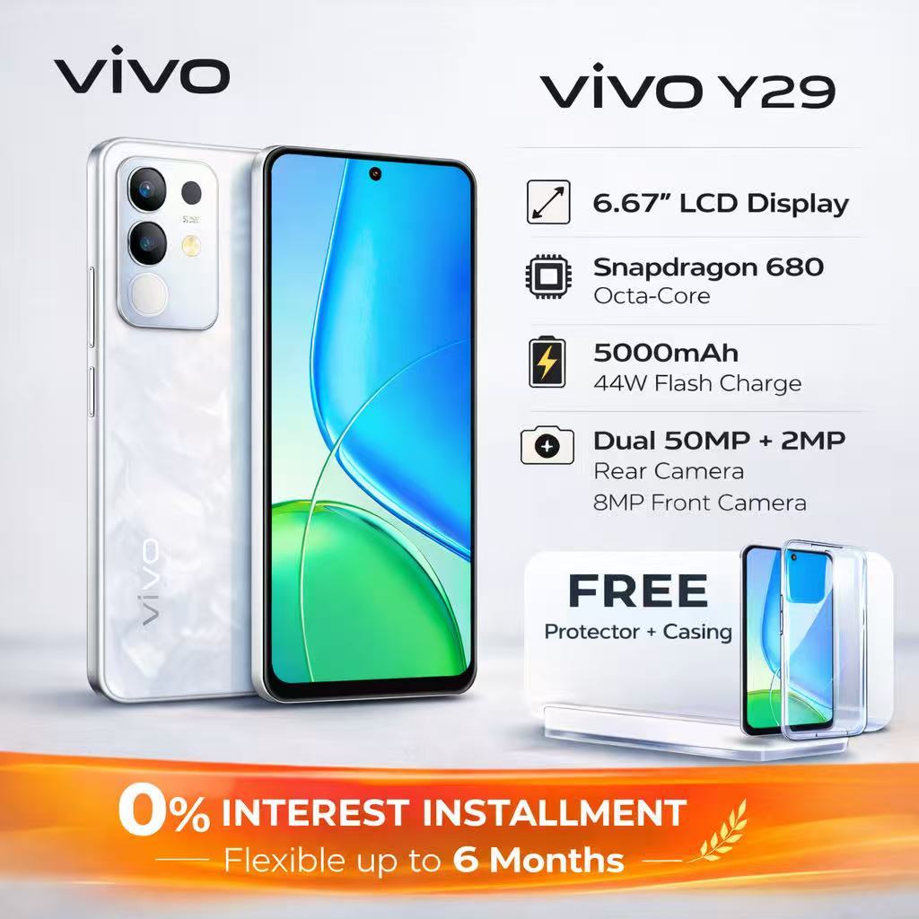 [NEW] vivo Y29 5G 8+256GB｜แบตใหญ่ 6500mAh ชาร์จไว 44W｜หน้าจอ 6.68 ...