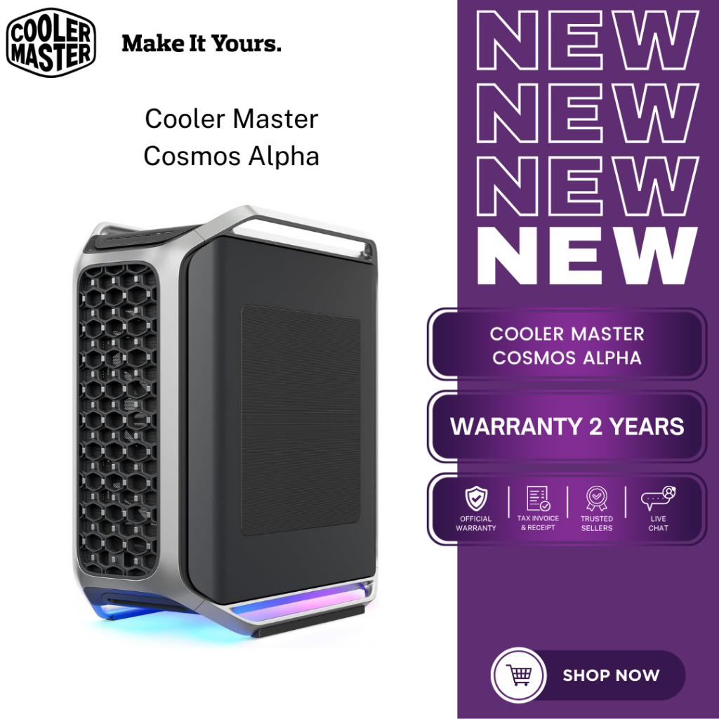 Cooler Master COSMOS ALPHA Full Tower เคส E-ATX รองรับ 420mm รองรับพัด ...