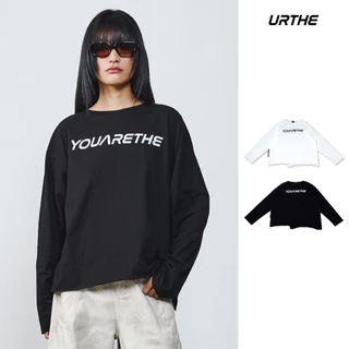 URTHE - เสื้อยืด แขนยาว Oversize รุ่น STATEMENT LS BOXY CROPPED LONG SLEEVE TEE