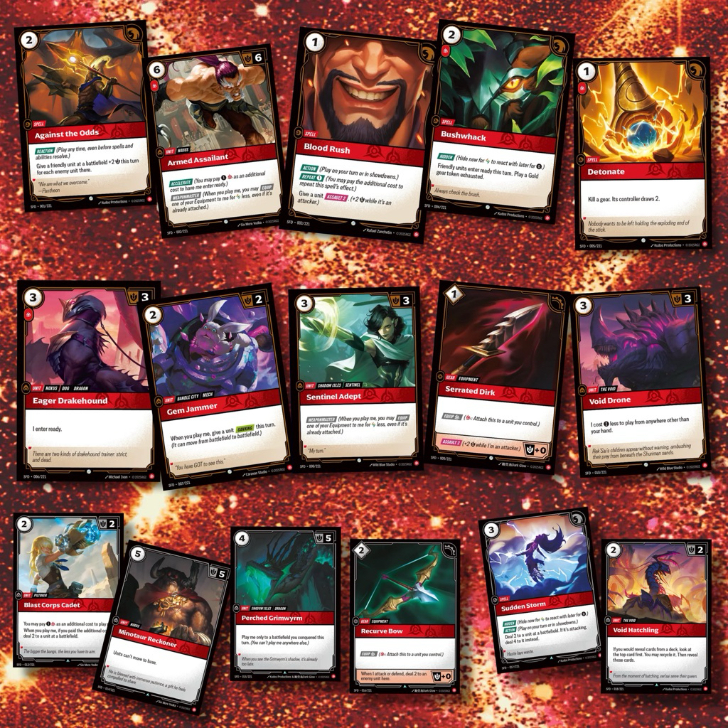 Riftbound Spiritforged Fury ระดับ C,U ( ธรรมดา ) | Shopee Thailand