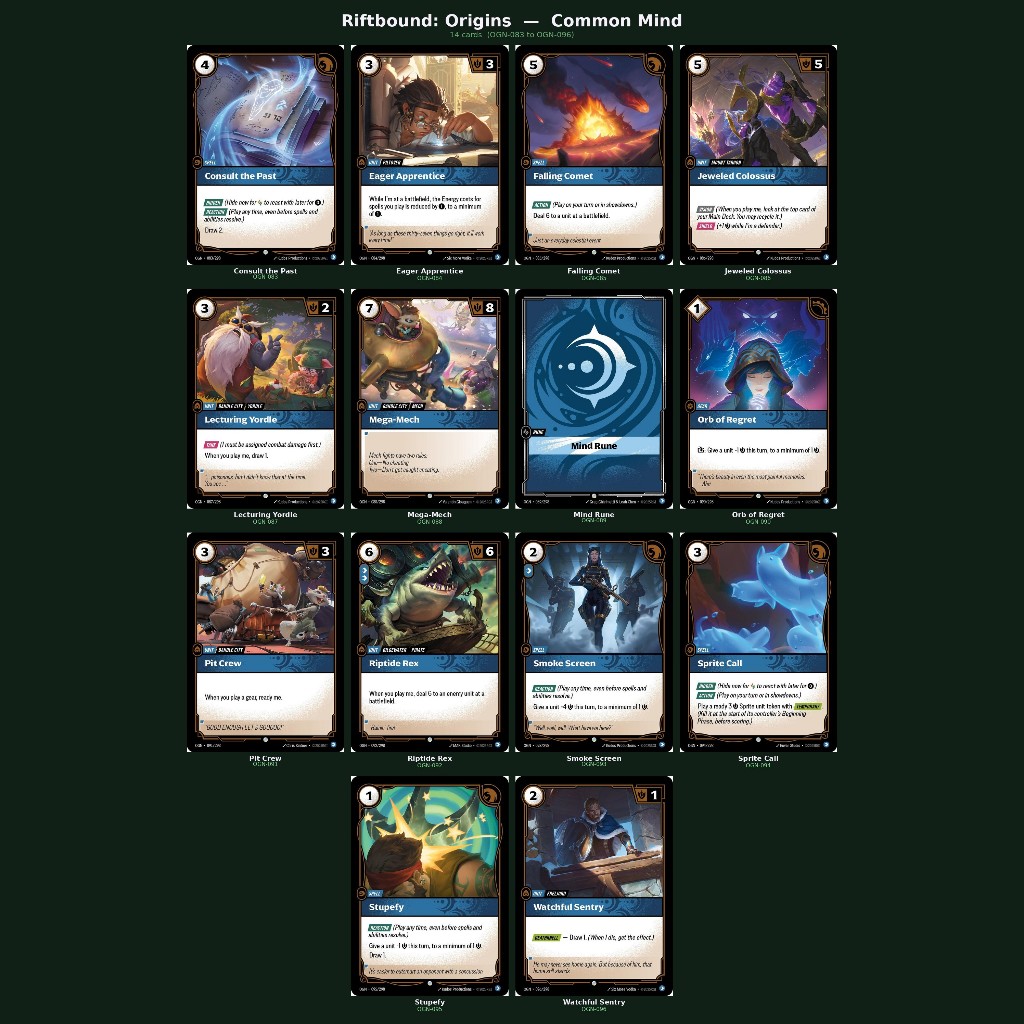 Riftbound : Origins Common single card (Mind) | Shopee Thailand