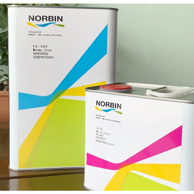 แลคเกอร์ Norbin 2K 2:1 Wonder Clear by BASF [15-102 + 75-22] ชุดขนาด 5L ...