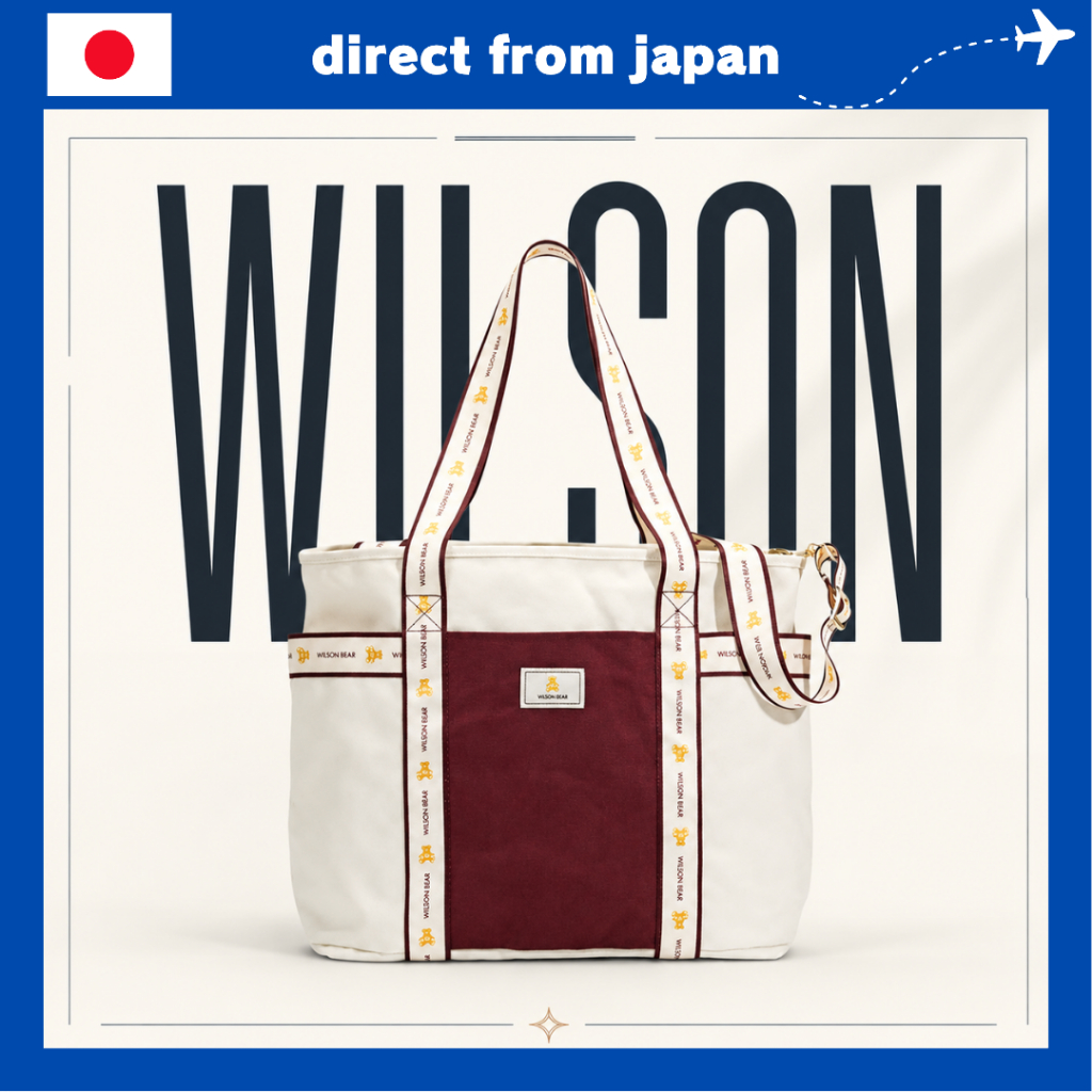Wilson BEAR JPN Collection Tote 2025 – Stylish Tennis Tote Bag (Wine ...