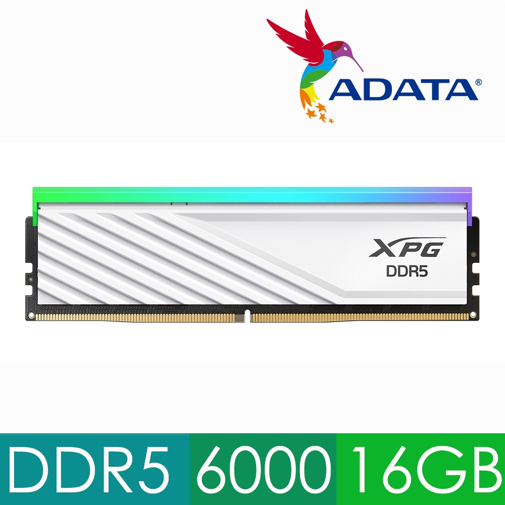 16GB (16GBx1) DDR5 6000MHz RAM (แรมพีซี) ADATA XPG LANCER BLADE RGB (AX5U6000C4816G-SLABRWH)