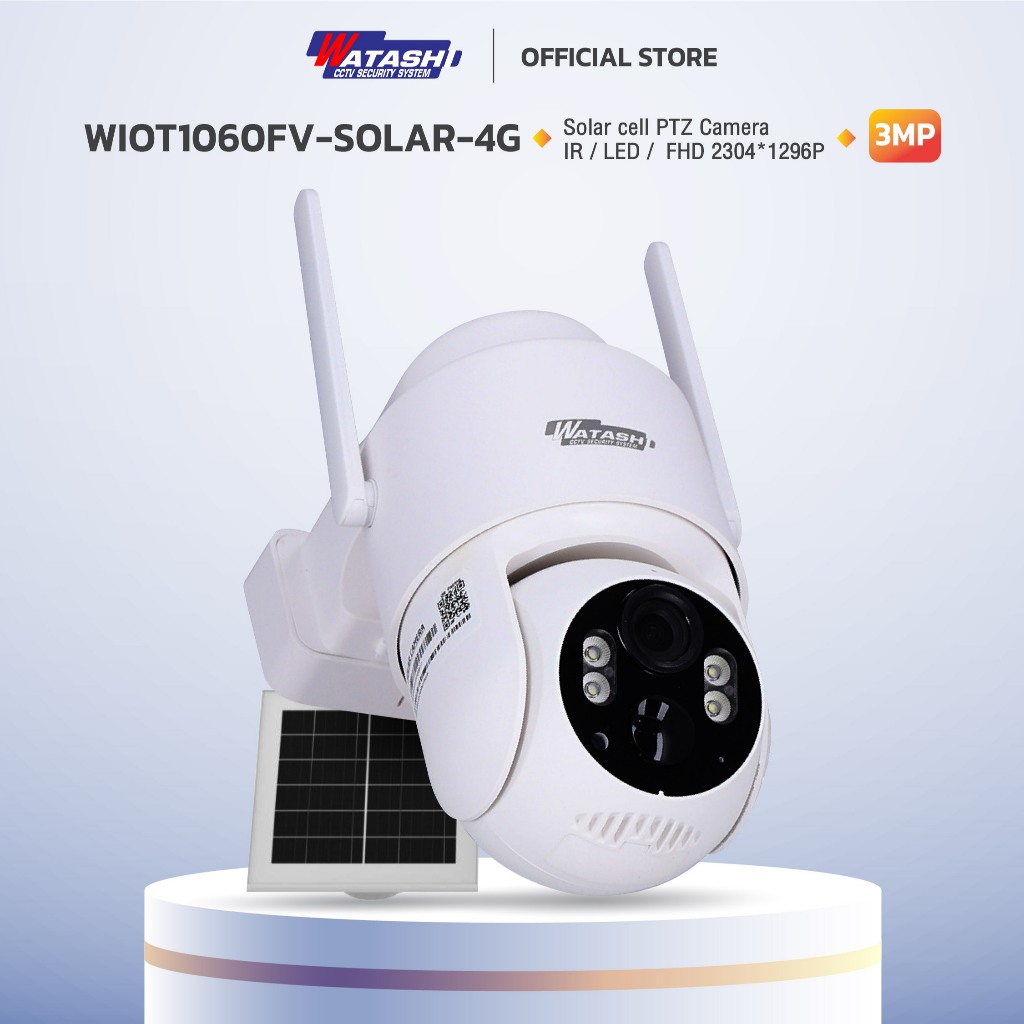 (Hot)WATASHI Vsim รุ่น WIOT1060FV-SOLAR-4G คมชัด 3 ล้าน กล้องVSIM ดู ...