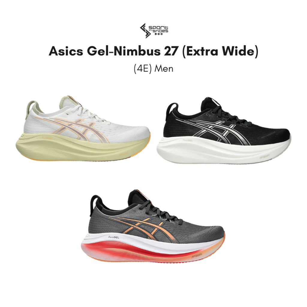 ASICS GEL-NIMBUS 27 4E Extra Wide รองเท้าวิ่งผู้ชาย