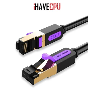 สายแลน (lan cable) iHAVECPU VENTION CAT.7 SFTP PATCH CABLE BLACK