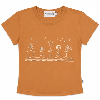 VGH FLOWER GARDEN BABY TEE (BROWN)