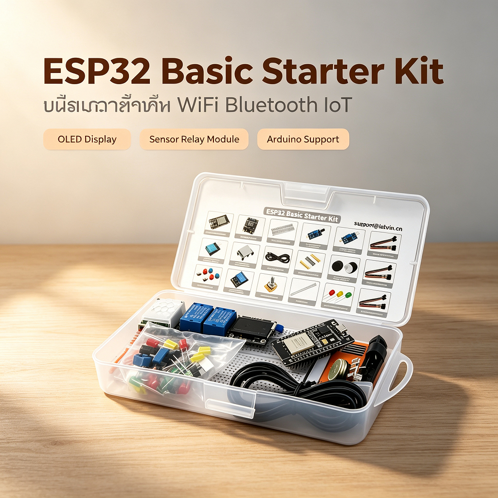 ESP32 Basic Starter Kit WiFi Bluetooth IoT รองรับ Arduino พร้อม OLED ...