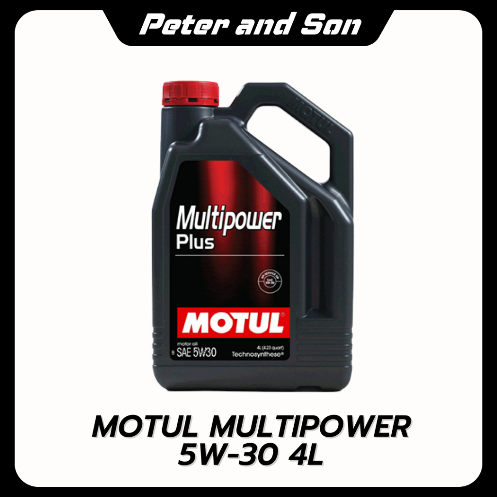 โมตุล น้ำมันเครื่องเบนซินกึ่งสังเคราะห์ Motul MULTIPOWER PLUS 5W30 4L ...