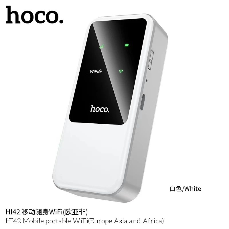 Pocket WiFi พกพา ใส่ซิม HOCO HI42 สัญญาณแรง ใช้งานง่าย พกพาสะดวก เชื่อมต่อได้หลายอุปกรณ์พร้อมกัน