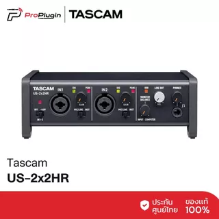 Tascam US-2x2HR  ออดิโออินเตอร์เฟส อุปกรณ์บันทึกเสียง โฮมสตูดิโอ 2-In/2-Out USB-C Audio interface รองรับ Mac Windows (Pr