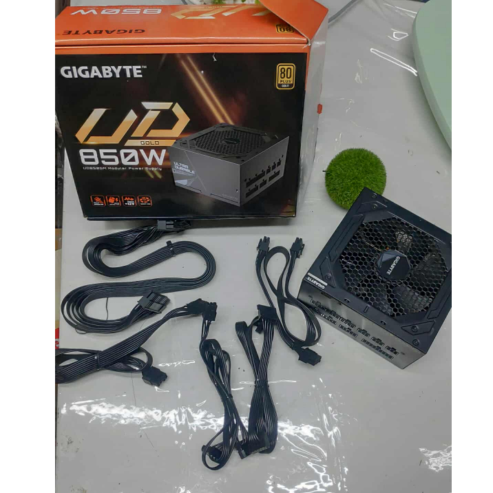 POWER SUPPLY (อุปกรณ์จ่ายไฟ) GIGABYTE UD850GM - 850W 80 PLUS GOLD BLACK ...