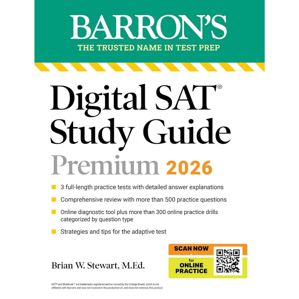 หนังสือ DIGITAL SAT STUDY GUIDE PREMIUM, 2026: PRACTICE TESTS ...