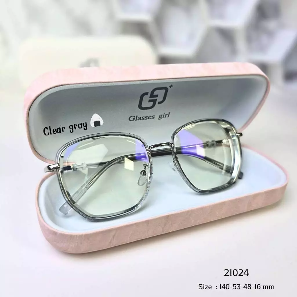 6. แว่นตา เลนส์พรีเมี่ยมบลูออโต้ กันUV400 (รหัส 21024)