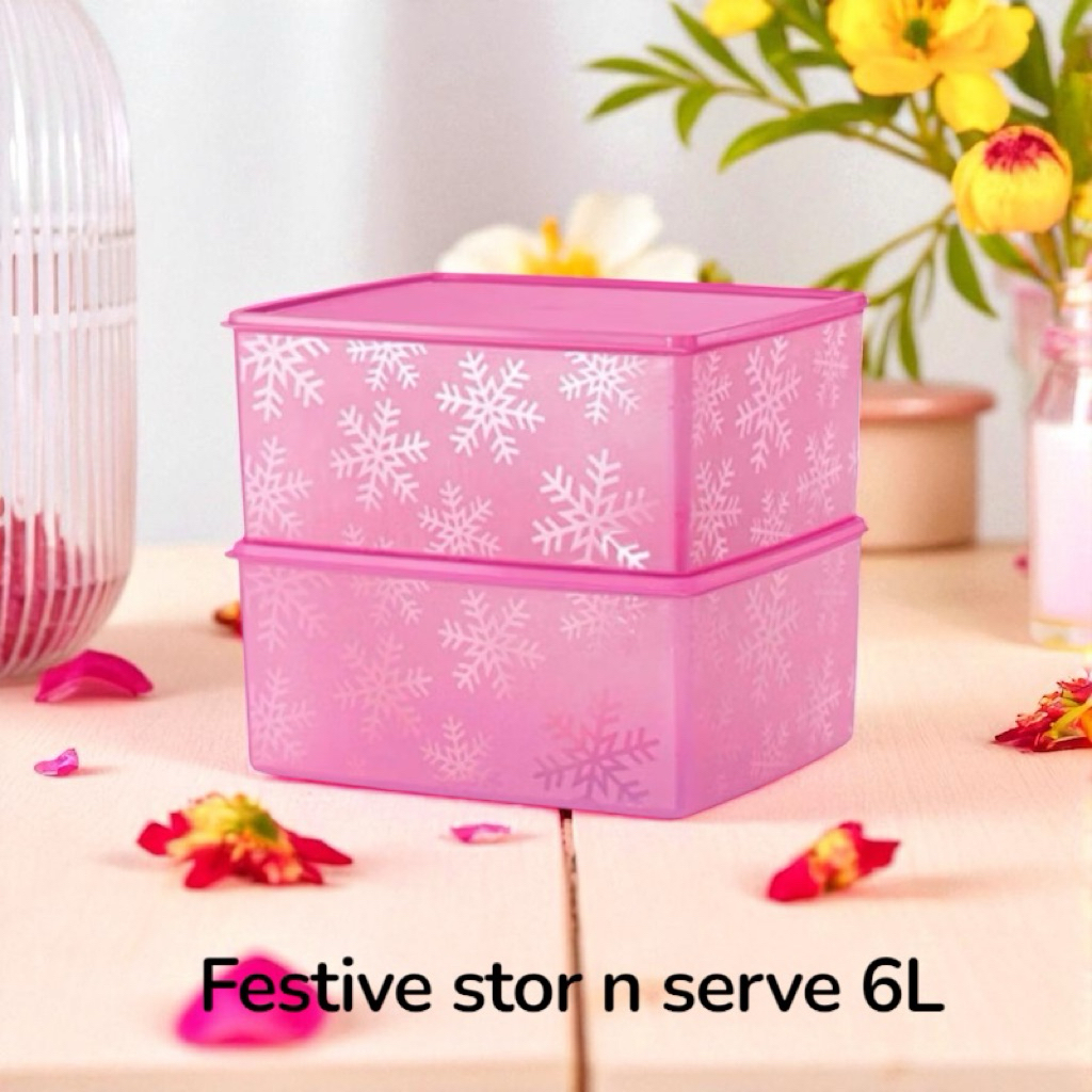 Tupperware รุ่น Festive Stor N Serve (1ใบ) ขนาด 6.0L | Shopee Thailand