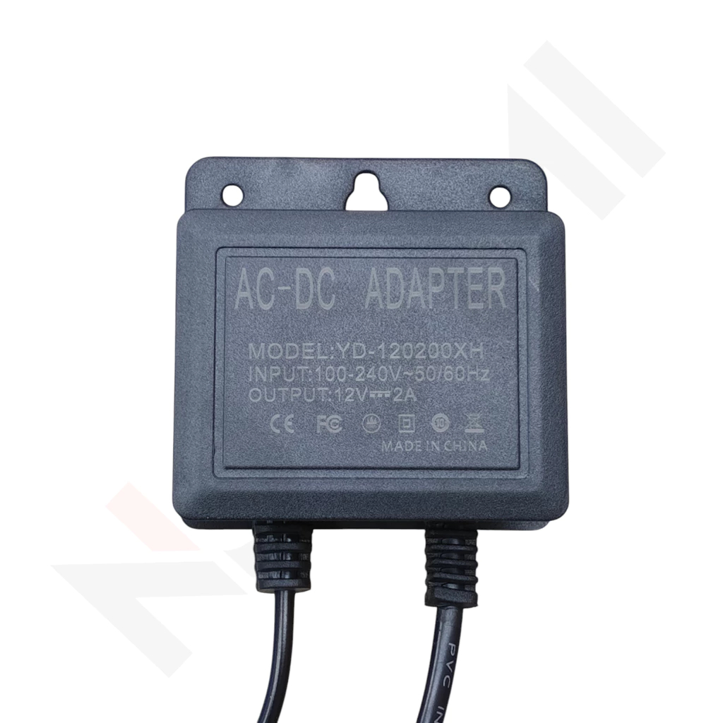 HAPP Adapter DC 12V - 2A สีดำ อะแดปเตอร์ สำหรับกล้องวงจรปิดภายนอก กัน ...