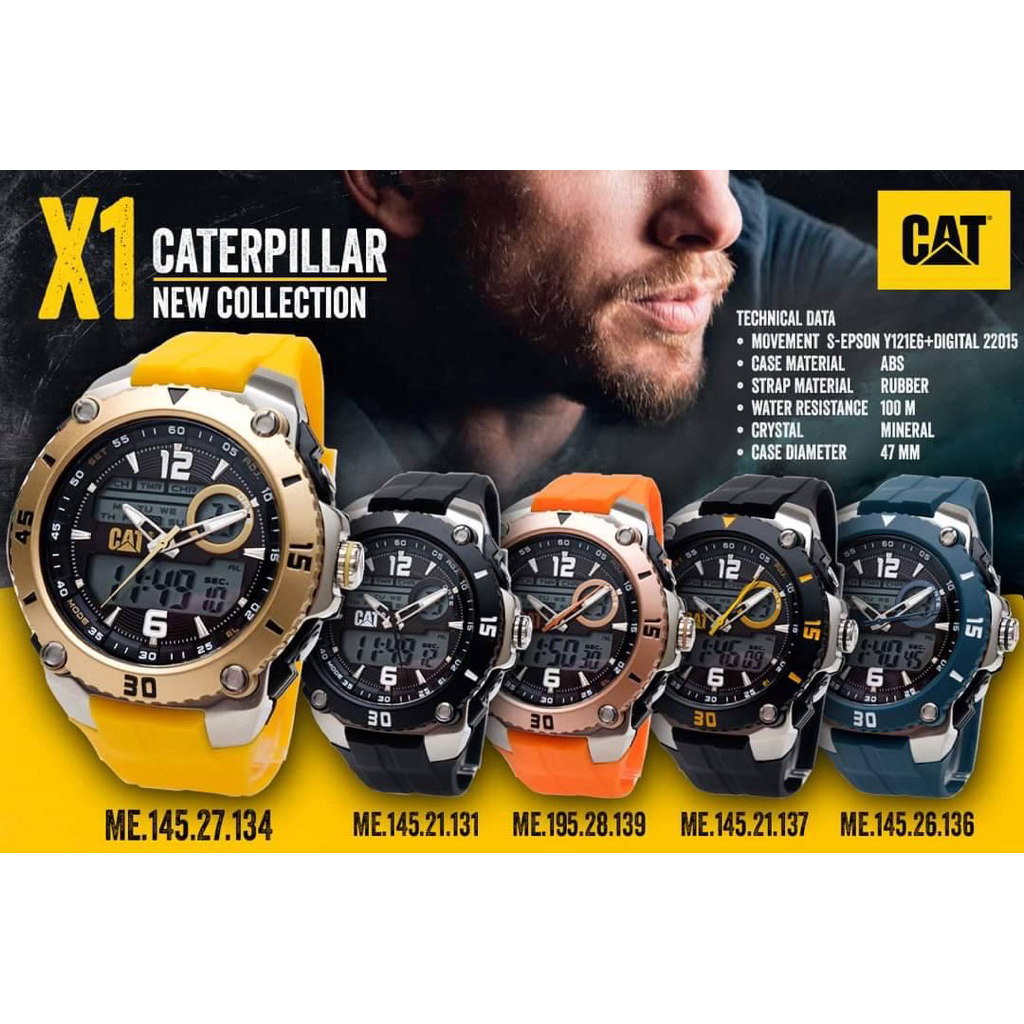 CAT WATCH Caterpillar watch รุ่นX1 นาฬิกาข้อมือ | Shopee Thailand