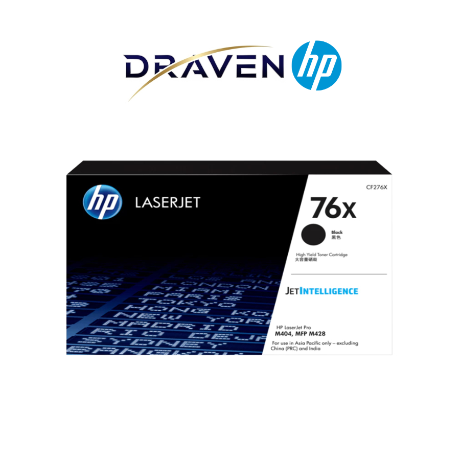HP 76X CF276X ตลับหมึกเลเซอร์แท้ (Black) ใช้กับรุ่น M404 / M428 ปริ้น ...