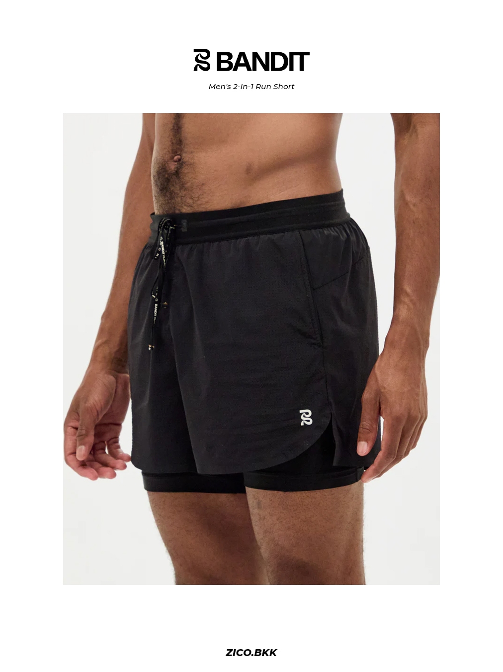 Bandit Vento Men's 2-In-1 Run Shorts | Shopee Thailand