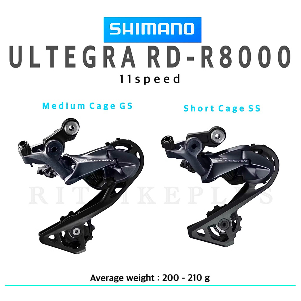 ตีนผีจักรยาน SHIMANO รุ่น ULTEGRA RD-R8000-GS ขายาว 11-Speed พร้อมกล่อง ...