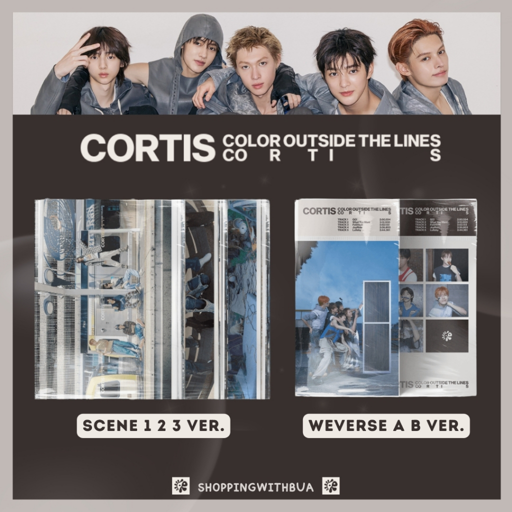 อัลบั้ม CORTIS The 1st EP COLOR OUTSIDE THE LINES SCENE 1 2 3 VER ...